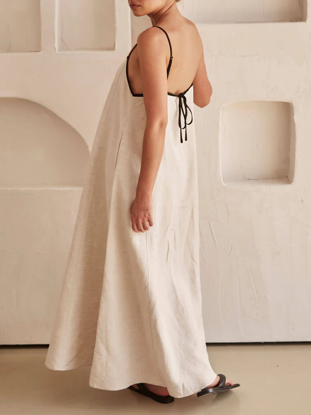 A-line Summer Vibe Contrasting Suspender Dress - Riviera London