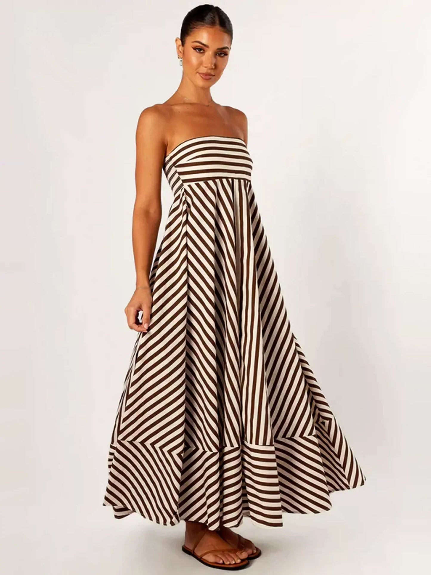 Nocturnal Charm Ruched Maxi Dress - Riviera London
