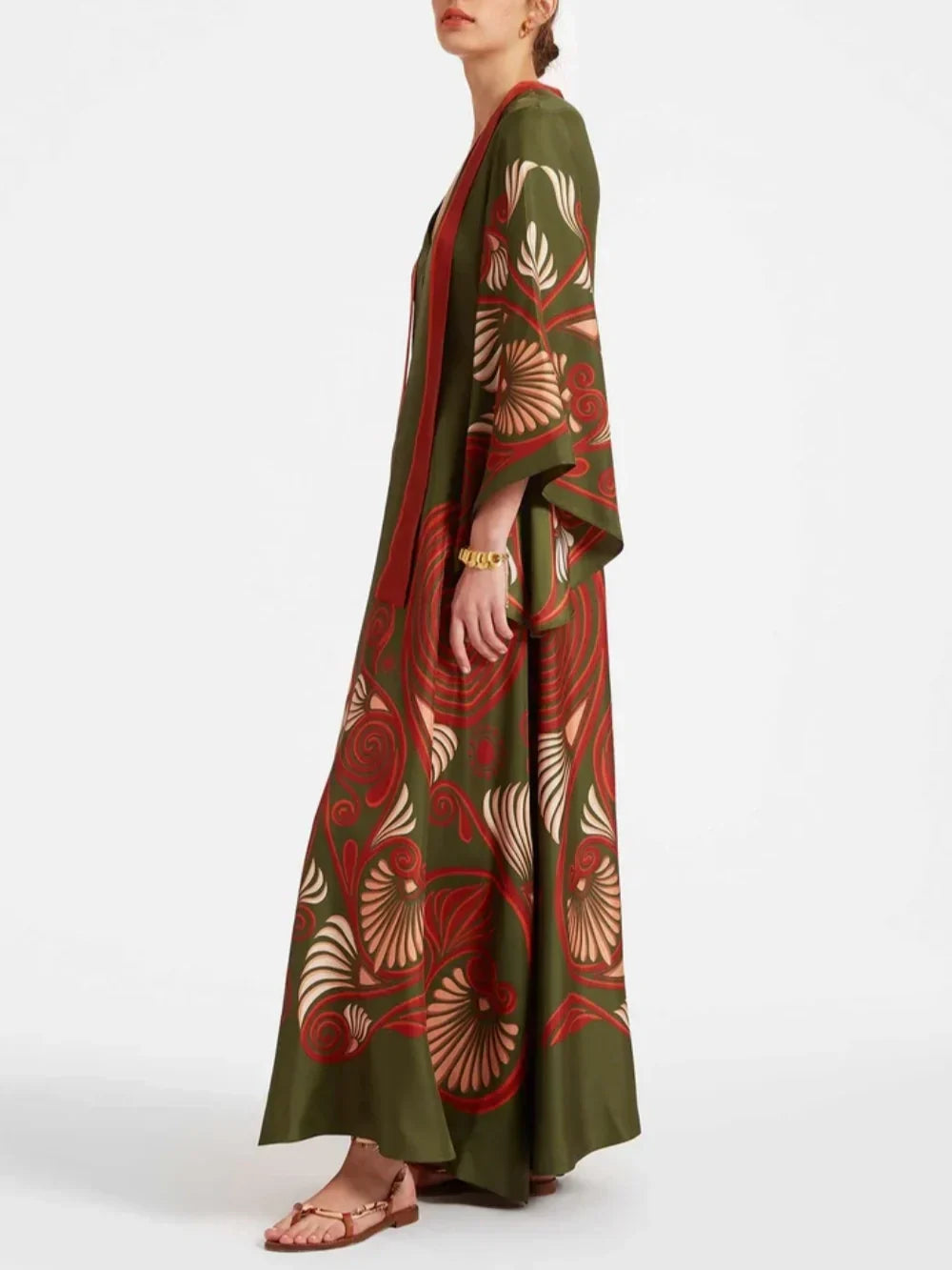 Elegance Dazzling Print Maxi Dress - Riviera London