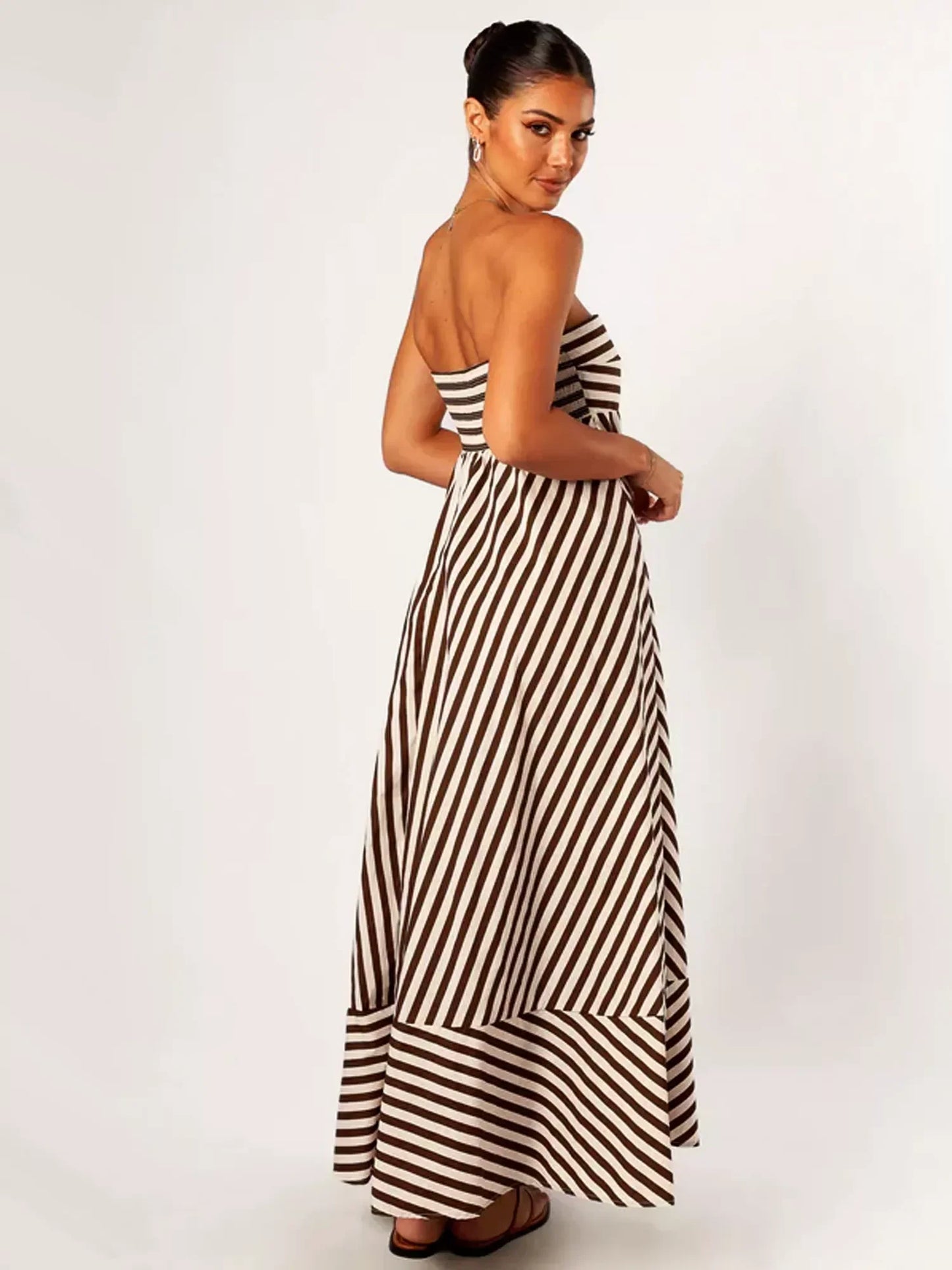 Nocturnal Charm Ruched Maxi Dress - Riviera London