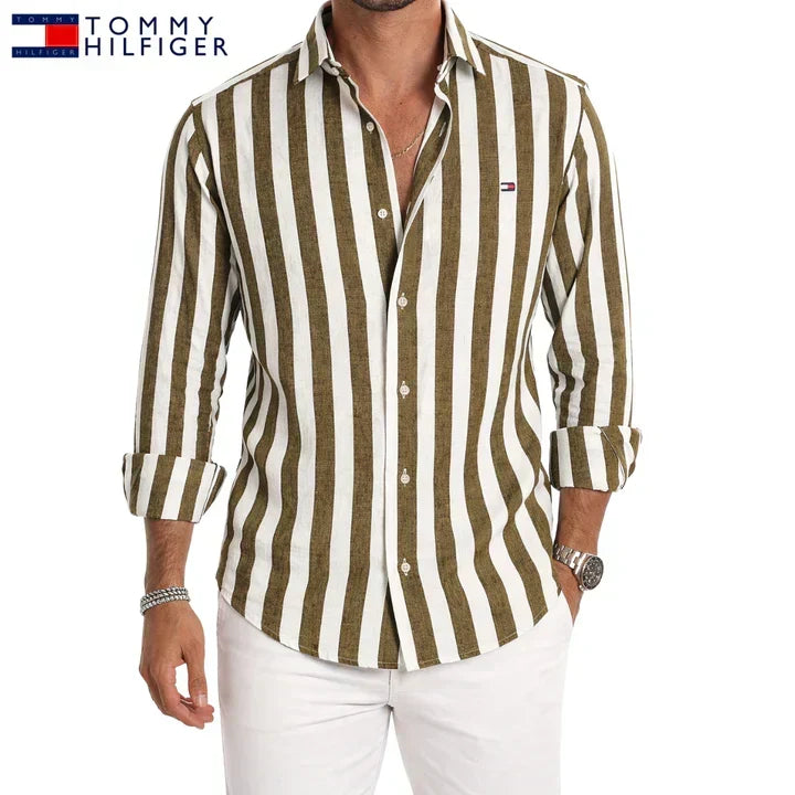 Tenby Striped Linen Shirt