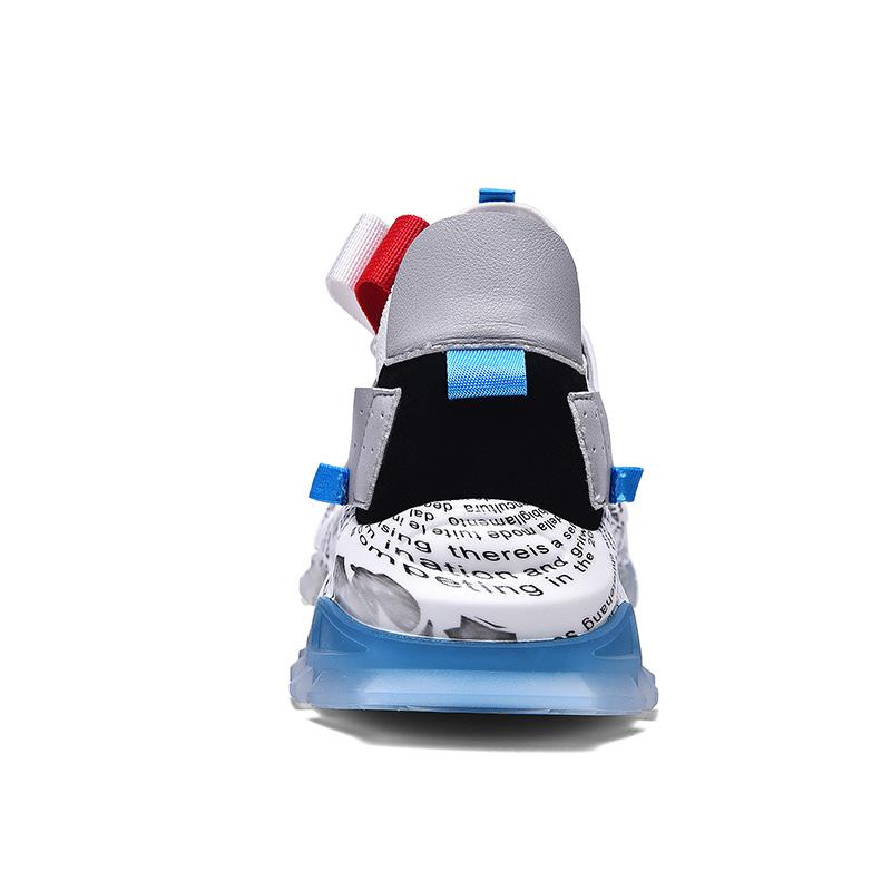 Graffiti Breathable Mesh Casual Sneakers - Riviera London
