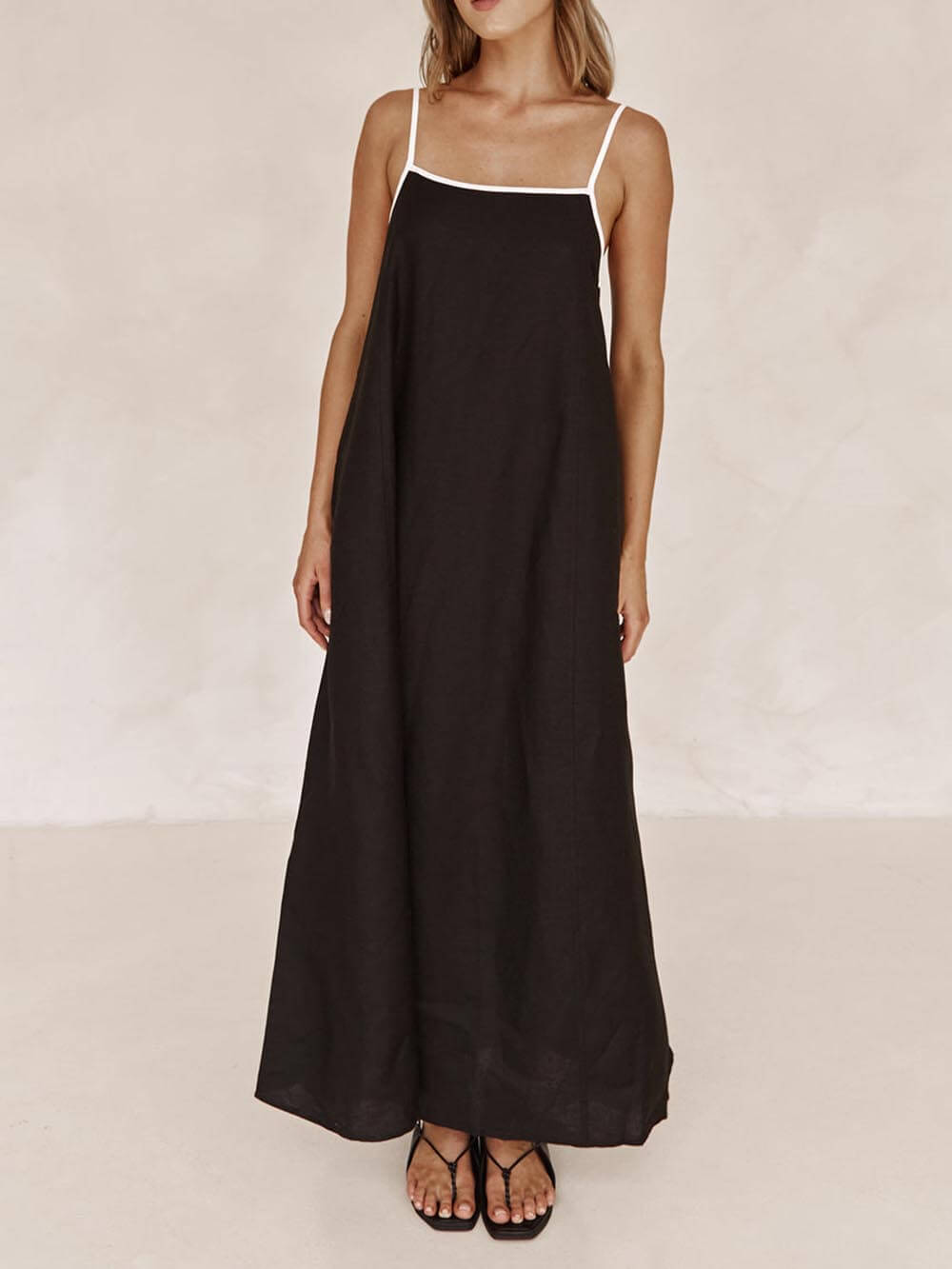 A-line Summer Vibe Contrasting Suspender Dress - Riviera London