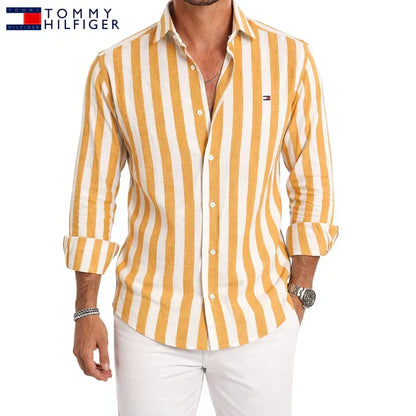 Tenby Striped Linen Shirt