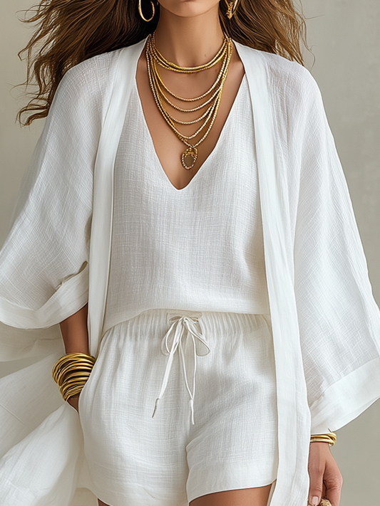 Hartley Three-Piece Linen Set