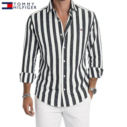 Tenby Striped Linen Shirt