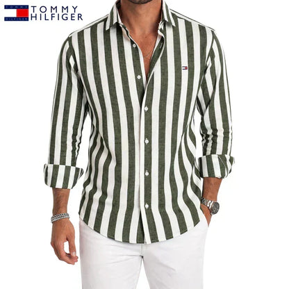 Tenby Striped Linen Shirt