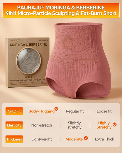 4-in-1 Shaping and Fat-Burning Microfiber Short