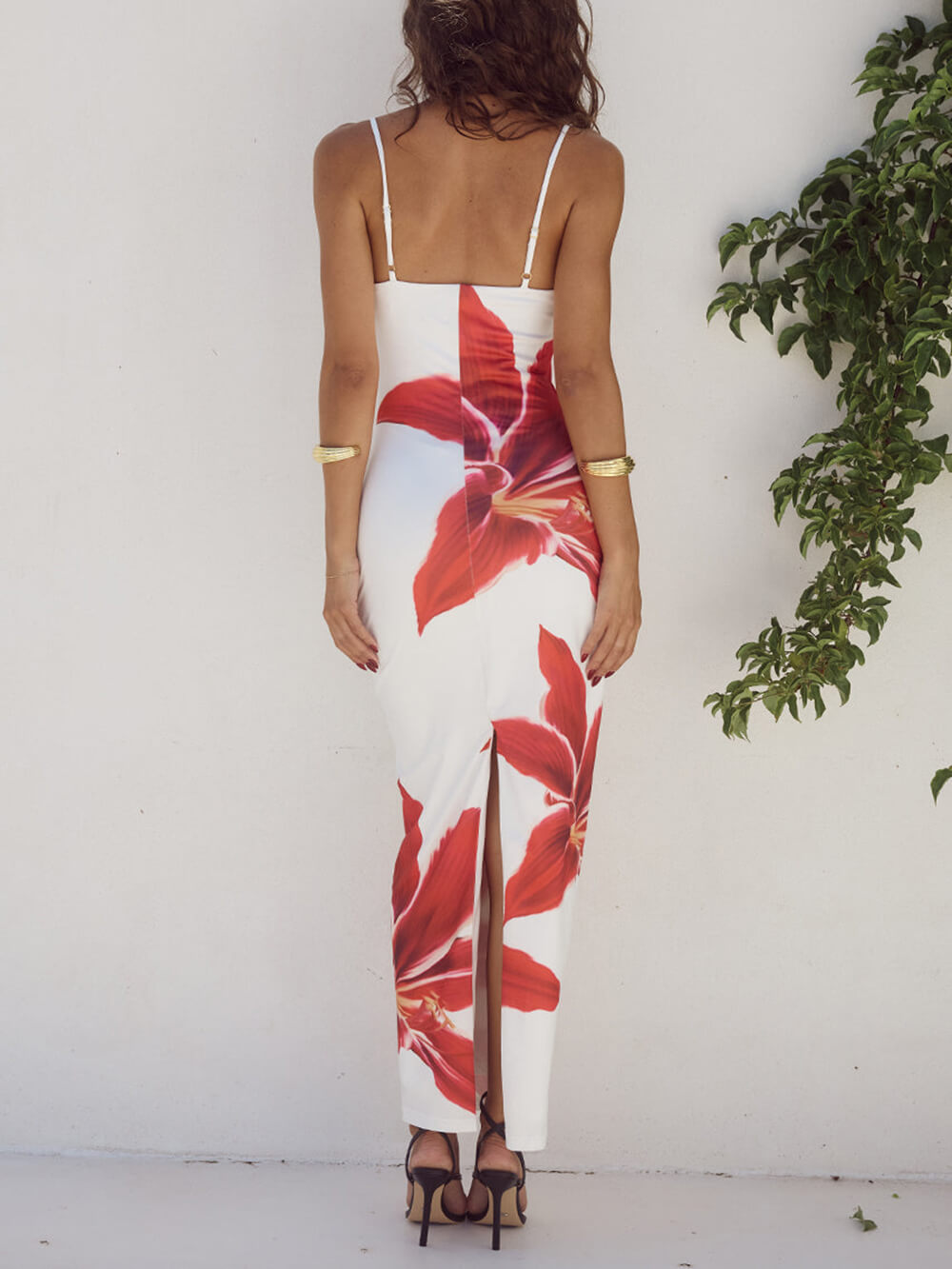 Abstract Unforgettable Floral Print Maxi Dress - Riviera London