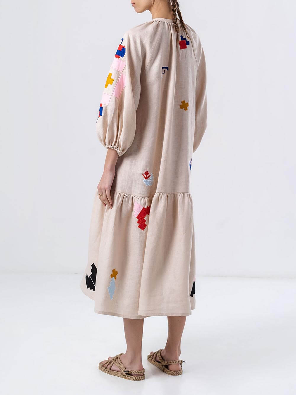 Unique Ethnic Printed Lightweight Maxi Dress - Riviera London