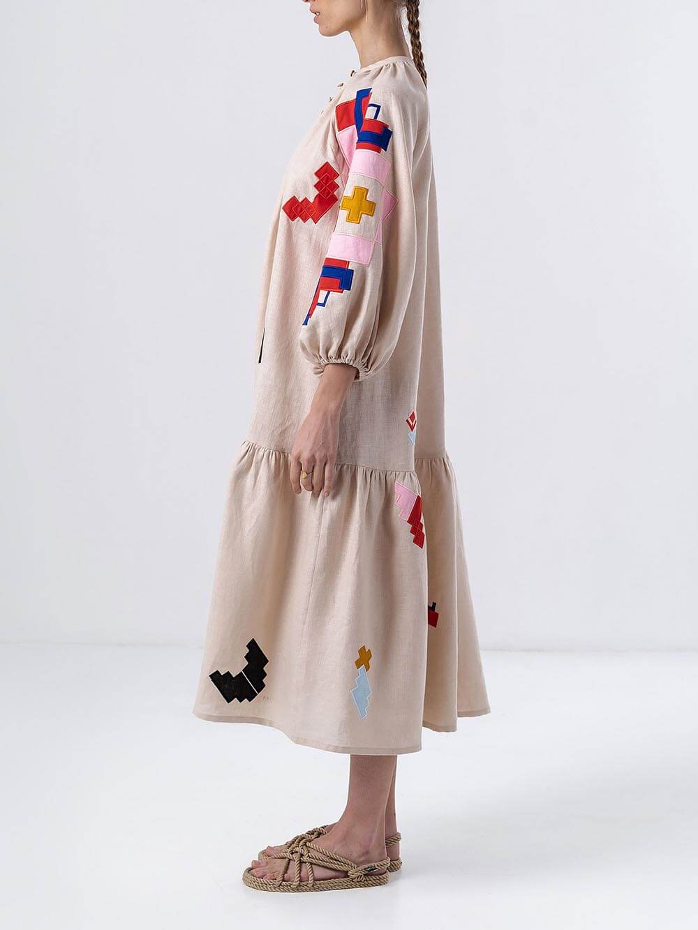 Unique Ethnic Printed Lightweight Maxi Dress - Riviera London