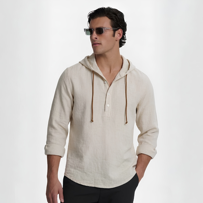 Bergen Hooded Linen Shirt