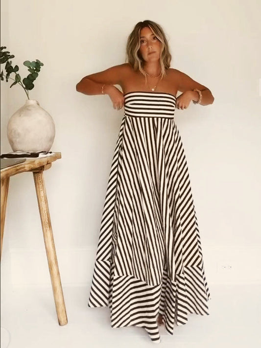 Nocturnal Charm Ruched Maxi Dress - Riviera London
