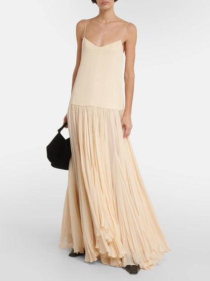 Strappy Drop Waist Irregular Dress - Riviera London