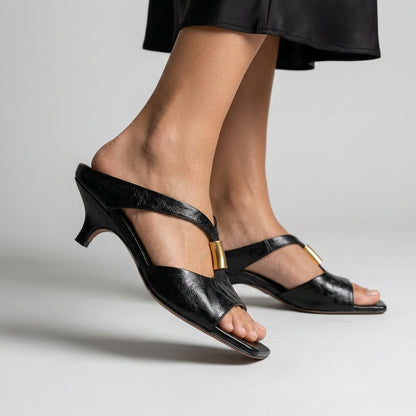 Verity Kitten Heel Mules