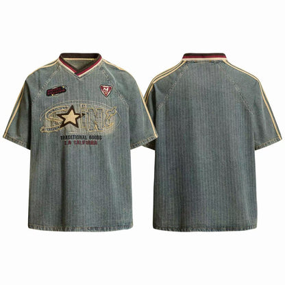 Vintage Pinstripe Sport Tee