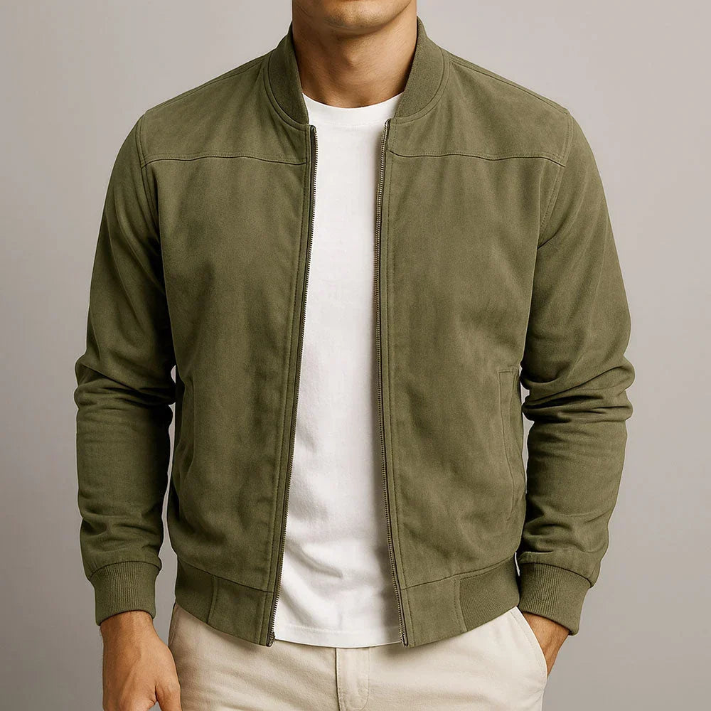 Riviera Suede Bomber