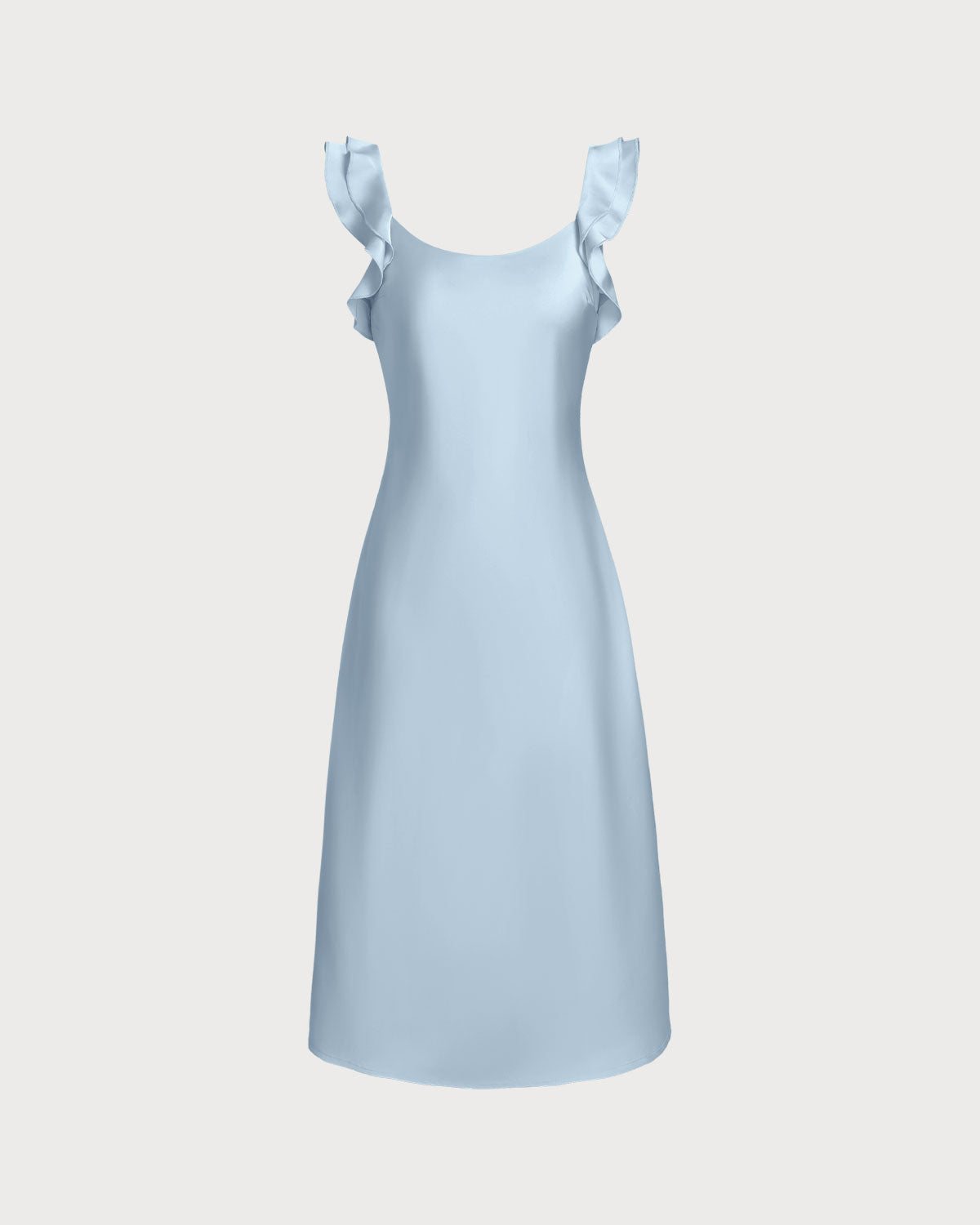 Riviera Blue Satin Dress - Riviera London