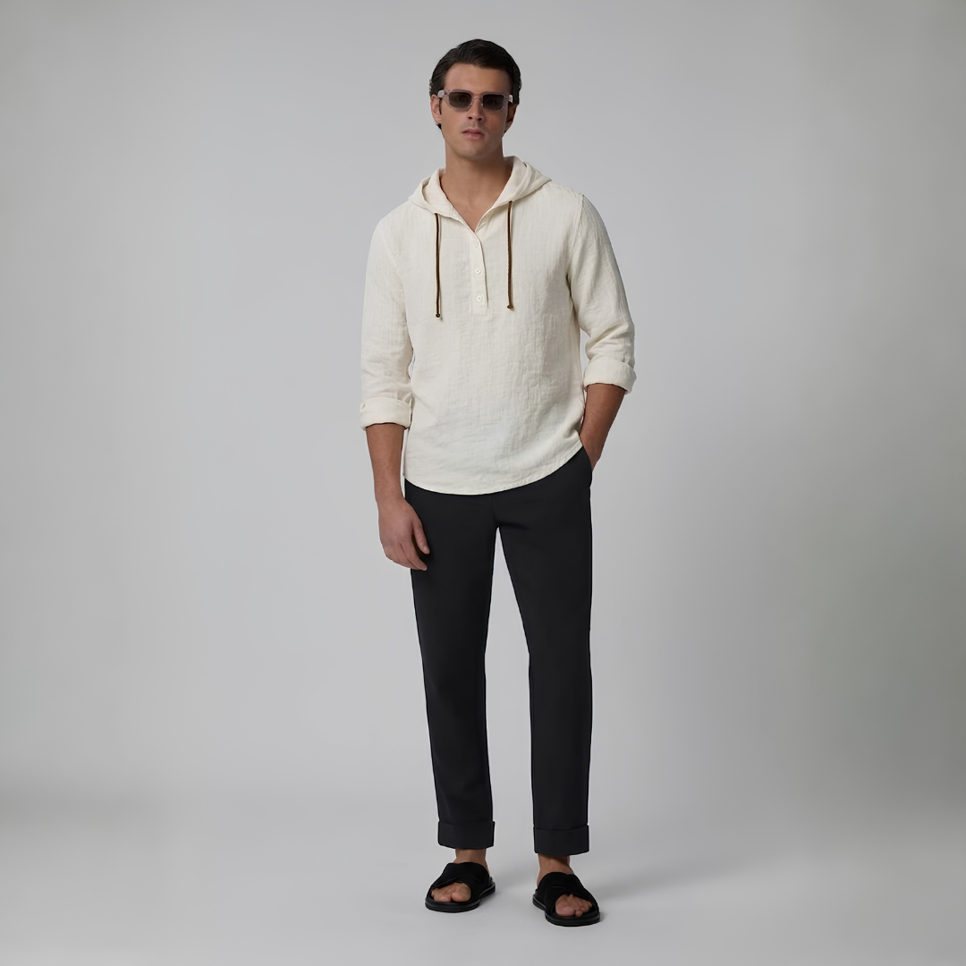 Bergen Hooded Linen Shirt