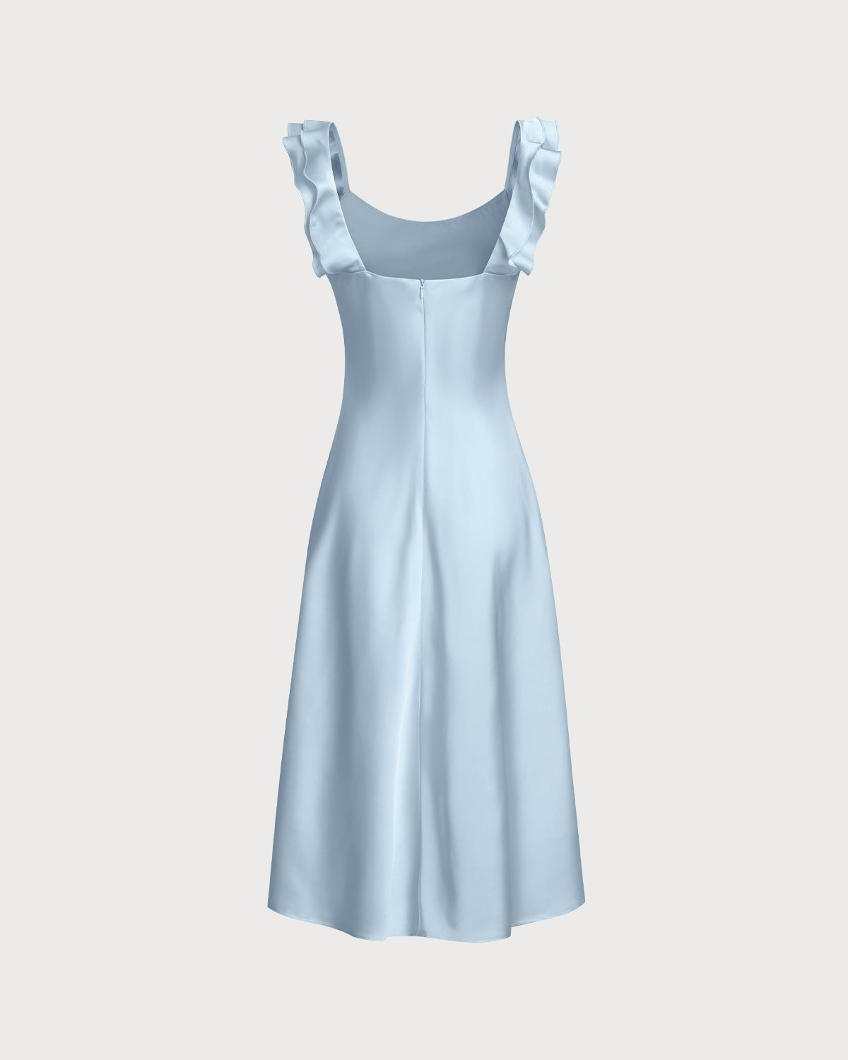 Riviera Blue Satin Dress - Riviera London
