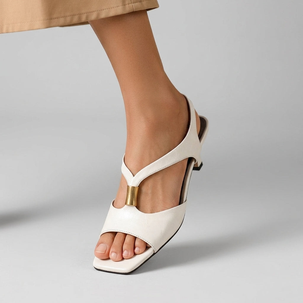 Verity Kitten Heel Mules