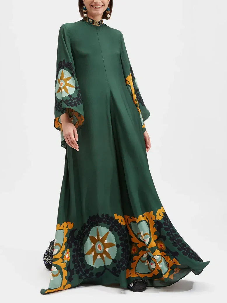 Multicolor Relaxed Printed Maxi Dress - Riviera London
