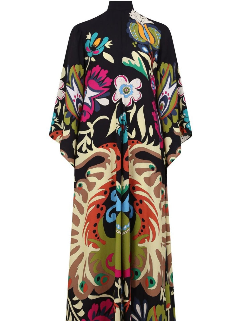 Peacock Printed Maxi Dress - Riviera London