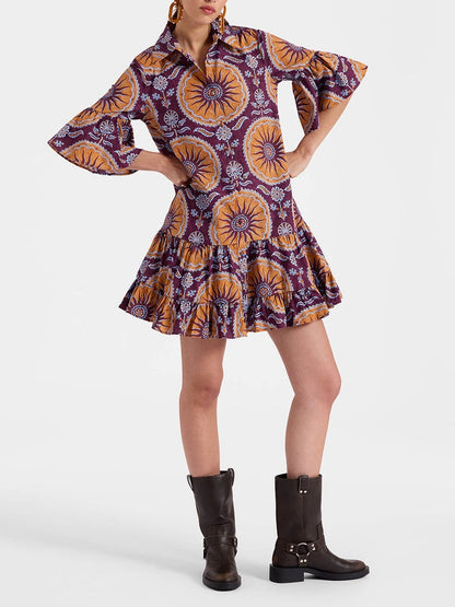 Dropped Waist Tiered Mini Dress - Riviera London