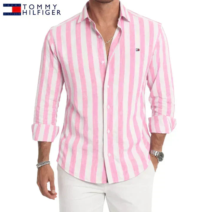 Tenby Striped Linen Shirt