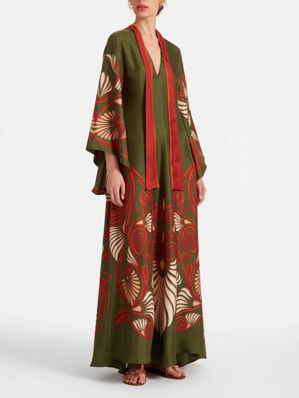 Elegance Dazzling Print Maxi Dress - Riviera London