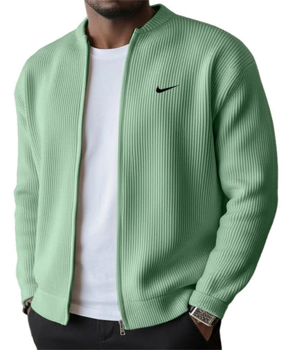 Ribbed Zip Cardigan
