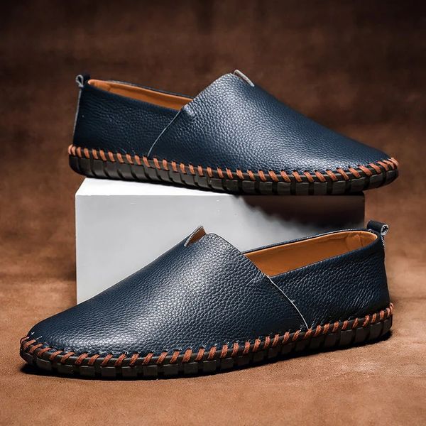 MASSIMO LEATHER LOAFERS - Riviera London