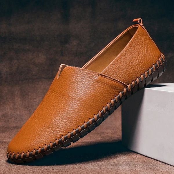 MASSIMO LEATHER LOAFERS - Riviera London