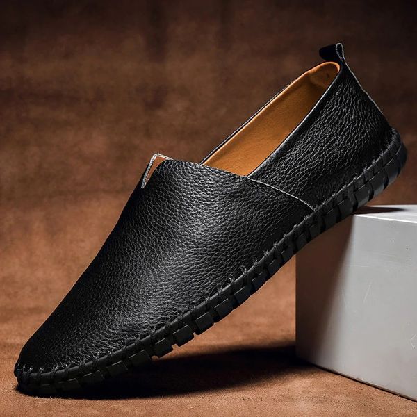 MASSIMO LEATHER LOAFERS - Riviera London