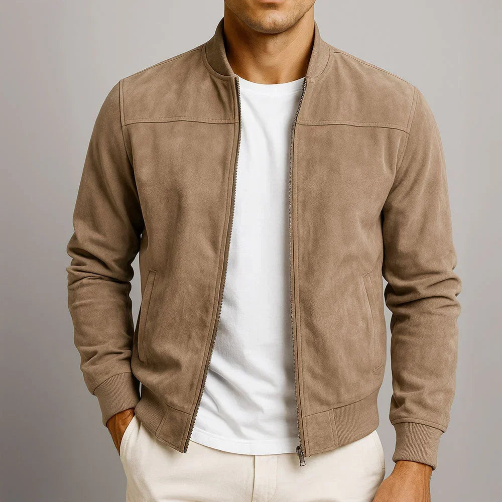Riviera Suede Bomber