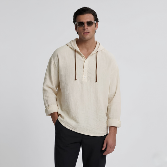 Bergen Hooded Linen Shirt