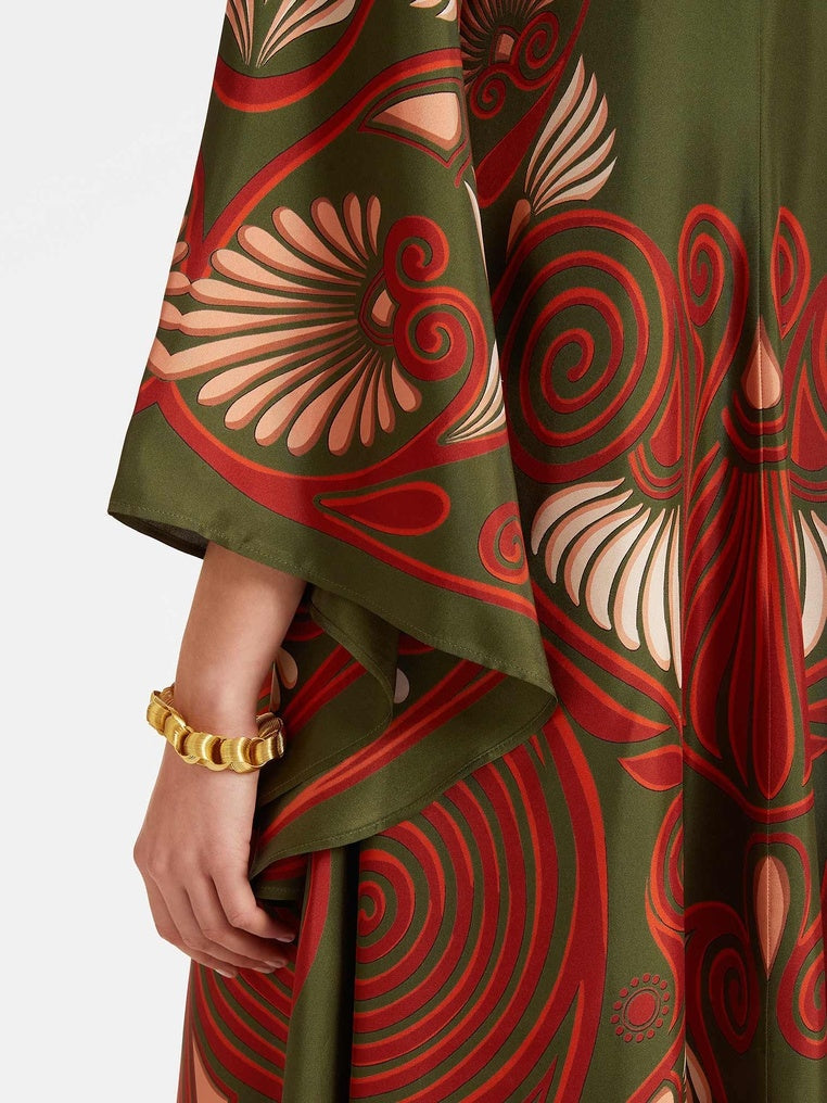 Elegance Dazzling Print Maxi Dress - Riviera London