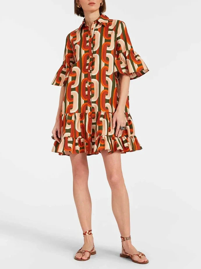 Elegant Sassy Dropped waist Mini Dress - Riviera London