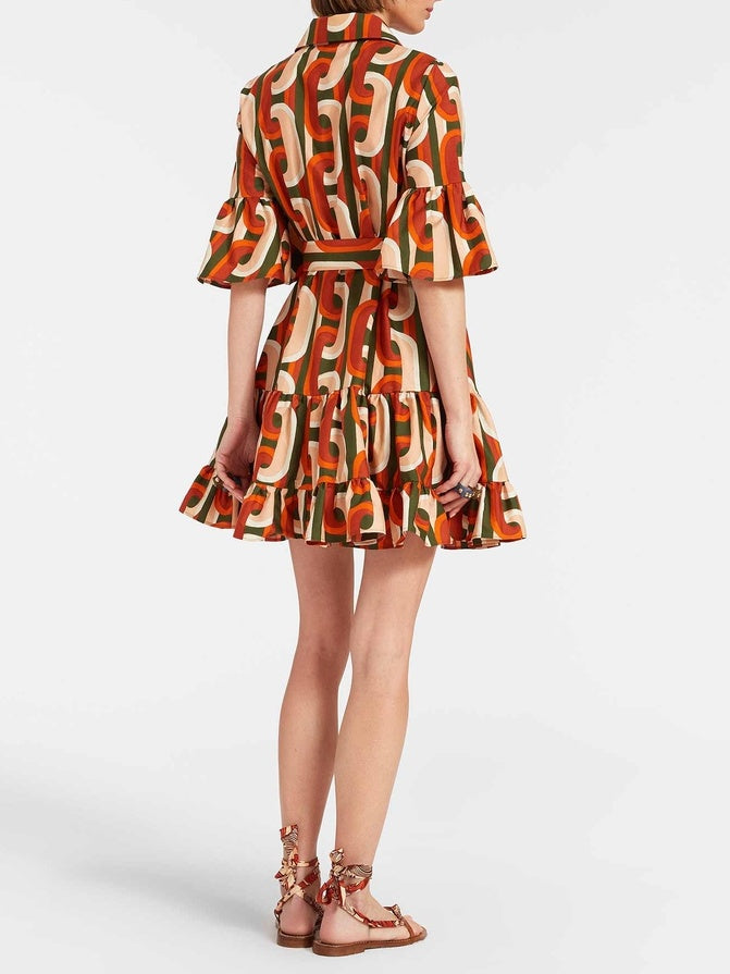 Elegant Sassy Dropped waist Mini Dress - Riviera London