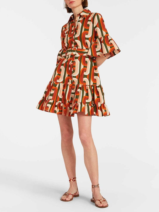 Elegant Sassy Dropped waist Mini Dress - Riviera London