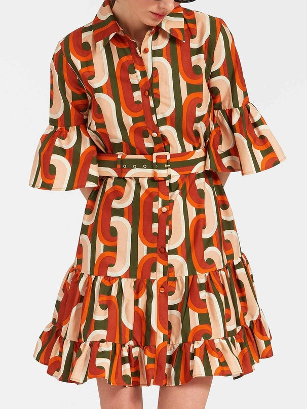Elegant Sassy Dropped waist Mini Dress - Riviera London