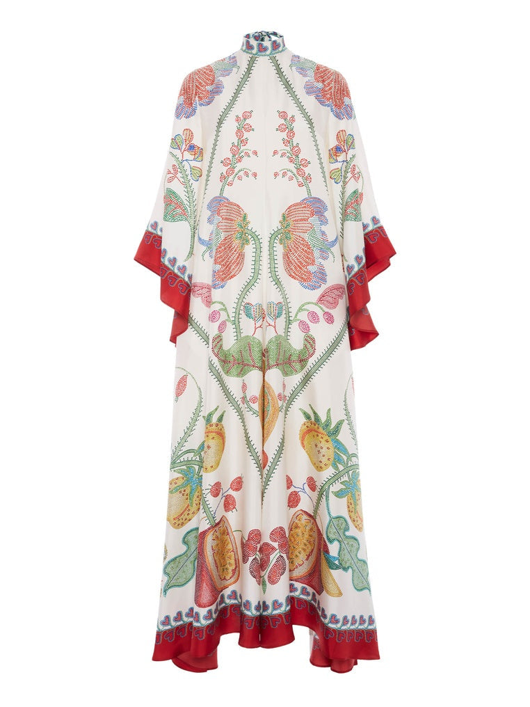 Hand-Placed Ebony Print Maxi Dress - Riviera London