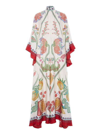 Hand-Placed Ebony Print Maxi Dress - Riviera London
