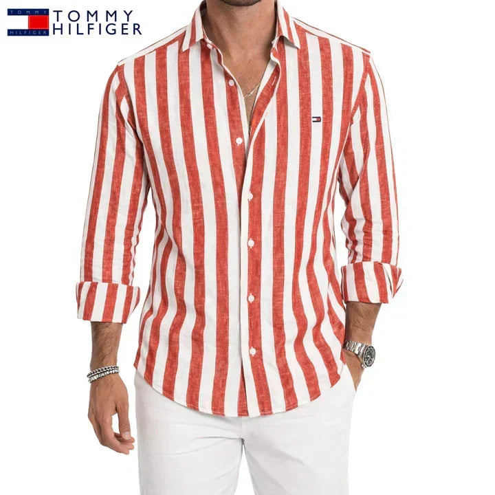 Tenby Striped Linen Shirt