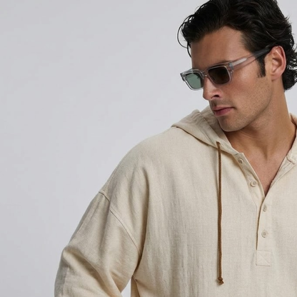 Bergen Hooded Linen Shirt