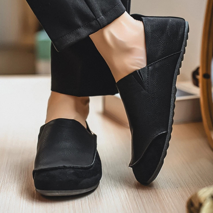 Harland Suede & Leather Slip-Ons