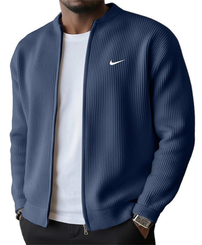 Ribbed Zip Cardigan