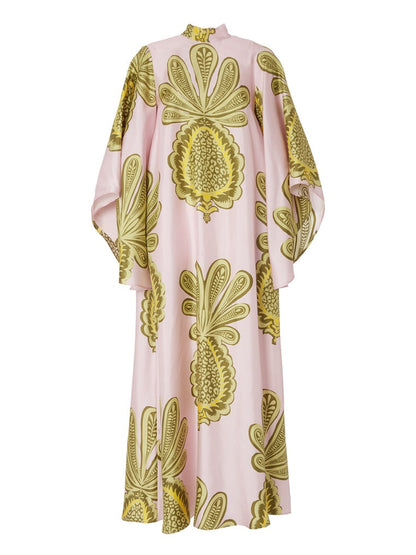 Tropical Big Pineapple Print Maxi Dress - Riviera London