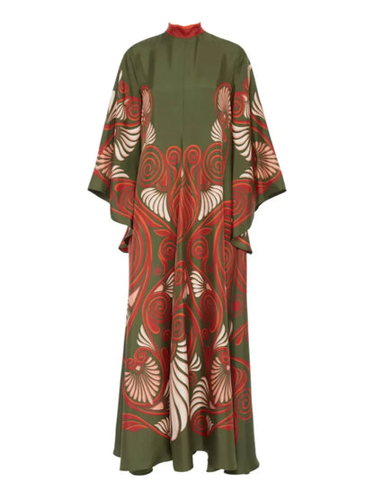 Elegance Dazzling Print Maxi Dress - Riviera London