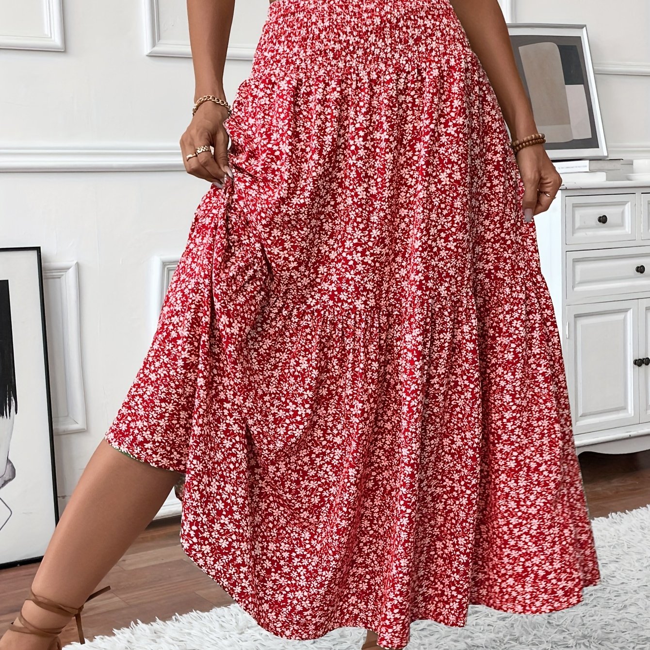 Elena Ditsy Floral Skirt - Riviera London